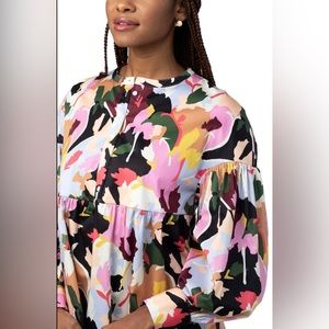 CROSBY by Mollie Burch Jolene Tunic in Flowerpress